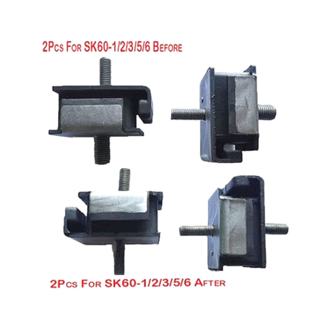 For Kobelco SK60-1 SK60-3 Engine Mounting Rubber Cushion Feet Bumper
