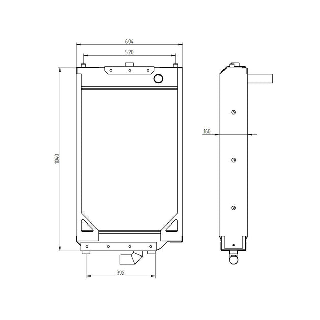 Water Radiator 2253317 for Caterpillar CAT 938GII IT38II