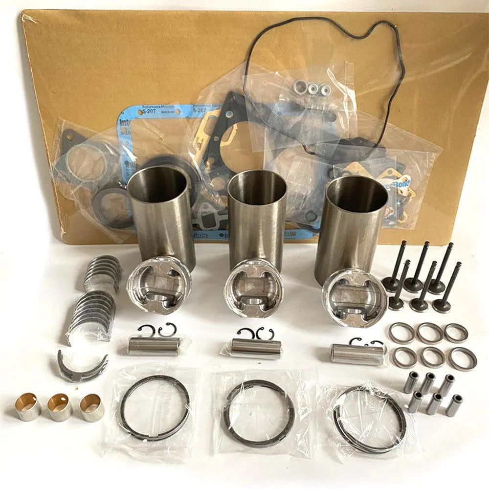 3D84-1 Cylinder Piston 129367-22090 Ring Valve Gasket Kit Bearing Bush For Yanmar Engine Overhaul Parts Kit-BeeSpareParts