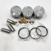 3PCS D722 67mm Small Diesel Engine Piston 16851-21114 For Kubota Tractors-Replacement Aftermarket Parts