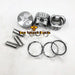 3PCS D722 67mm Small Diesel Engine Piston 16851-21114 For Kubota Tractors-Replacement Aftermarket Parts