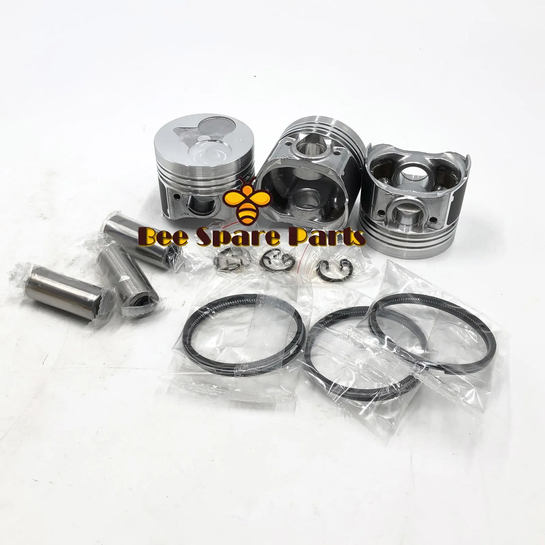 3PCS D722 67mm Small Diesel Engine Piston 16851-21114 For Kubota Tractors-Replacement Aftermarket Parts