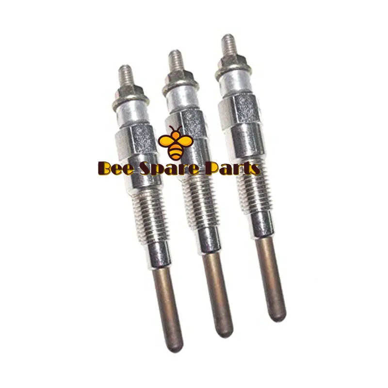 3PCS Glow Plug 16851-65512 16851-65510 for Kubota Tractor B21 B1700D B1700E B2100D B2100E B2400D Engine D905-Replacement Aftermarket Parts