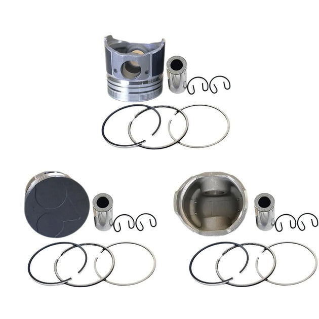 3pcs New Piston STD 16304-21110 For Kubota D905 Engine-Replacement Aftermarket Parts