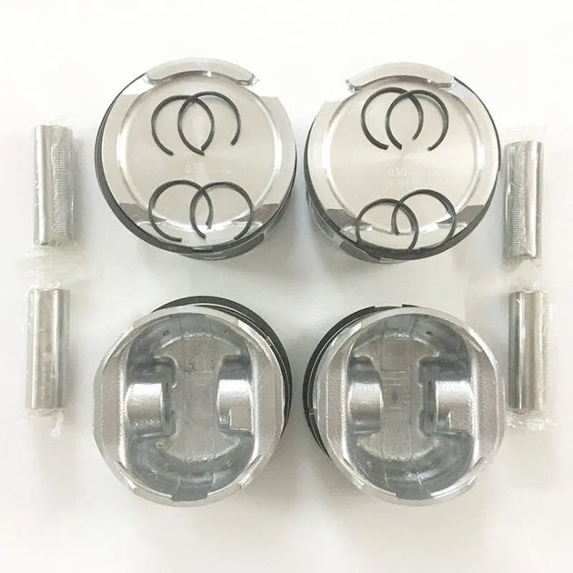 4 PCS 036107065AT Engine Piston for VW Golf 4 Polo Skoda Octavia Fabia 1.4 16V AFH AFK AQQ AUA AXP BBY BBZ BCA BLM 77MM +0.5mm-BeeSpareParts