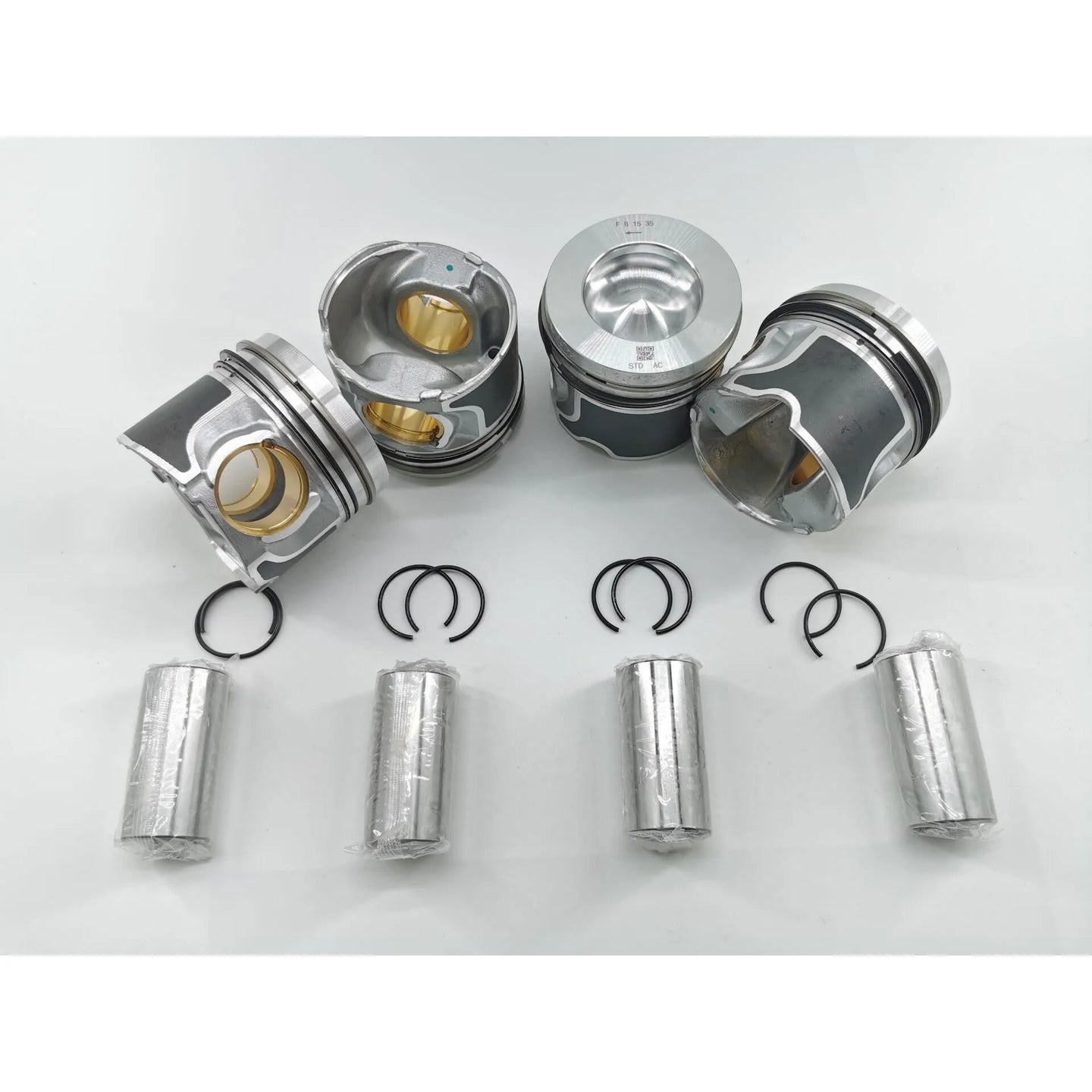 4 PCS LR073828 LR073830 LR074089 Engine Piston for Land Rover Range Rover Discovery Jaguar XE XF 2.0TDI Diesel 204DTD AJ200D STD-BeeSpareParts