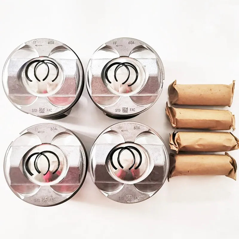 4 PCS LR104725 2.0T PT204 AJ20P4 Piston for Land Rover Jaguar F-PACE X540 XE XF 2.0L Land Rover Range Rover Sport L560 L494 STD-BeeSpareParts