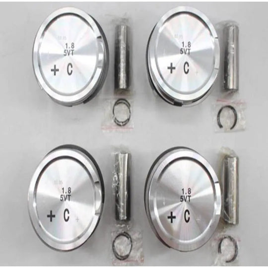 4 PCS 058107065F 06A107065J Piston for Audi VW 1.8T AEB AGU AJQ APP APU AQA-BeeSpareParts
