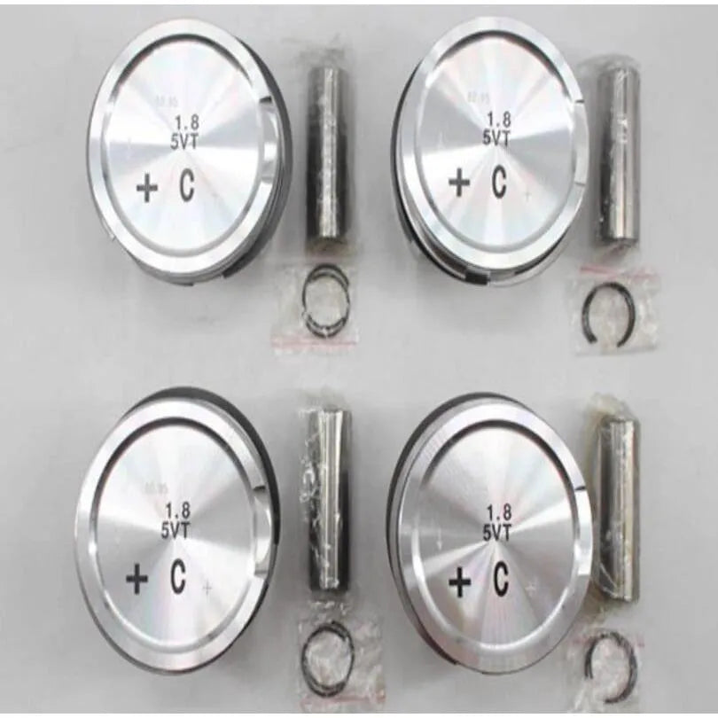 4 PCS 058107065F 06A107065J Piston for Audi VW 1.8T AEB AGU AJQ APP APU AQA-BeeSpareParts