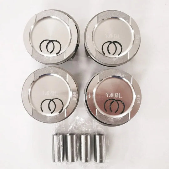 4 PCS 06A107065N 06A107103BH 06A107103BJ Engine Piston for Audi A3 A4 VW Golf 4 5 1.6 ALZ AVU BFQ BSF BFS BSE BGU-BeeSpareParts