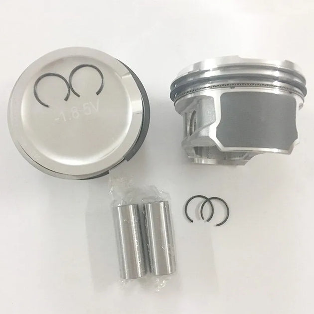 4 PCS 06B107065N 06B198151B Engine Piston for Audi A4 B6 A6 C5 VW Golf 4 1.8T AMB ARX ARY AUM AUQ AVJ AWM AWP AWT AWU 81MM STD-BeeSpareParts