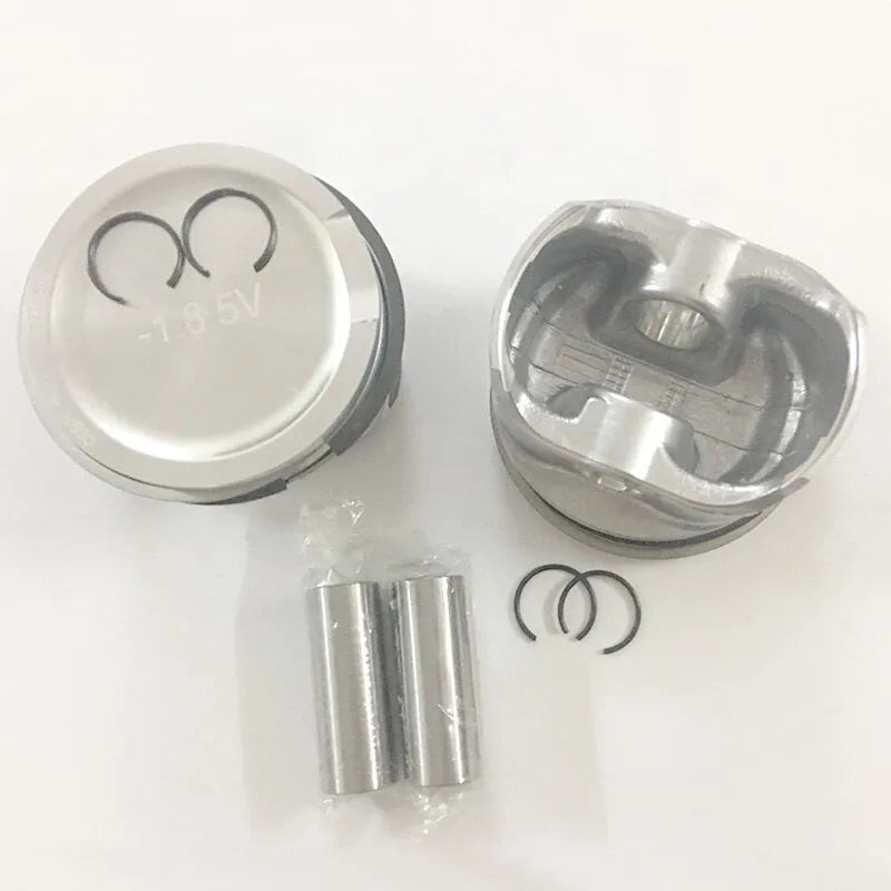 4 PCS 06B107065N 06B198151B Engine Piston for Audi A4 B6 A6 C5 VW Golf 4 1.8T AMB ARX ARY AUM AUQ AVJ AWM AWP AWT AWU 81MM STD-BeeSpareParts