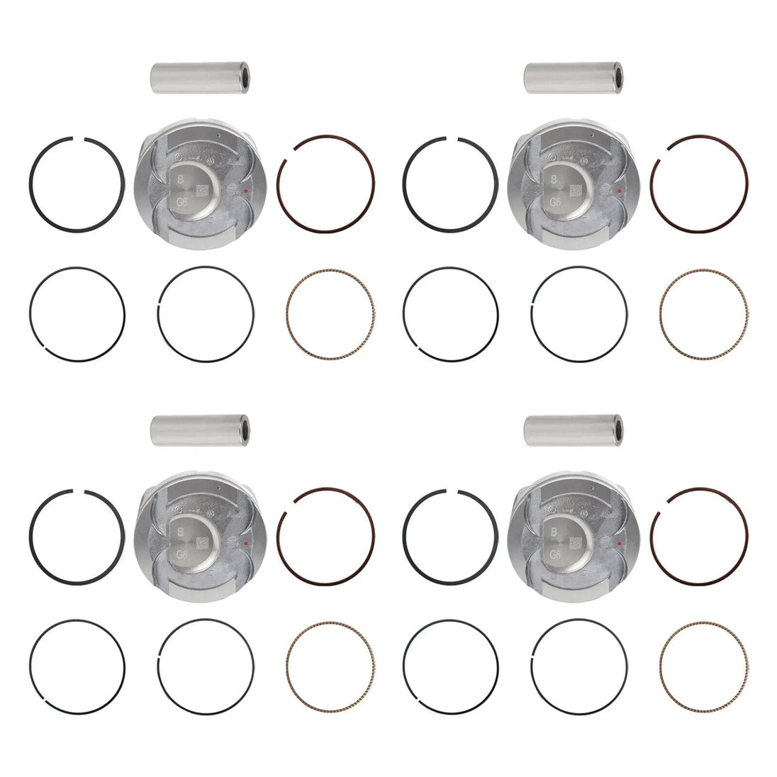 4 PCS 23041-2B600 23041-2B610 23041-2B620 23410-2B600 23041-2B600 Piston Kit for Hyundai Kia Carens Ceed 1.6 GDI T-GDi G4FD G4FJ-Replacement Aftermarket Parts