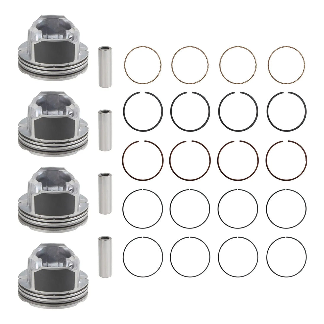 4 PCS 23041-2B600 23041-2B610 23041-2B620 23410-2B600 23041-2B600 Piston Kit for Hyundai Kia Carens Ceed 1.6 GDI T-GDi G4FD G4FJ-Replacement Aftermarket Parts