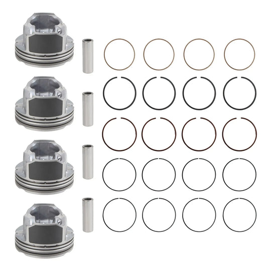 4 PCS 23041-2B600 23041-2B610 23041-2B620 23410-2B600 23041-2B600 Piston Kit for Hyundai Kia Carens Ceed 1.6 GDI T-GDi G4FD G4FJ-Replacement Aftermarket Parts