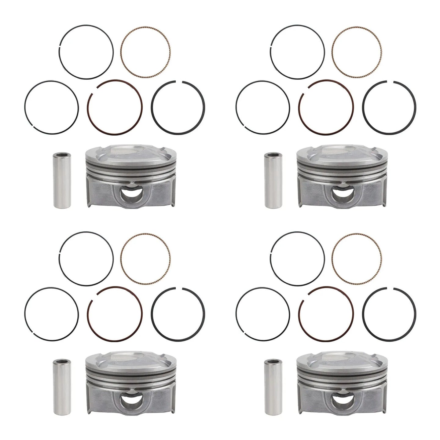 4 PCS 23041-2B600 23041-2B610 23041-2B620 23410-2B600 23041-2B600 Piston Kit for Hyundai Kia Carens Ceed 1.6 GDI T-GDi G4FD G4FJ-Replacement Aftermarket Parts