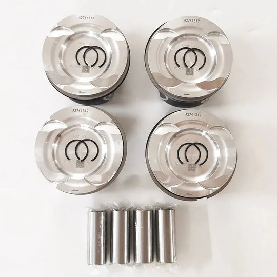 4 PCS A2740301317 A2740300017 A2740301017 2740301217 2740302317 Piston for Mercedes Benz M274 A205 C204 S205 W205 R172 M274.910-BeeSpareParts