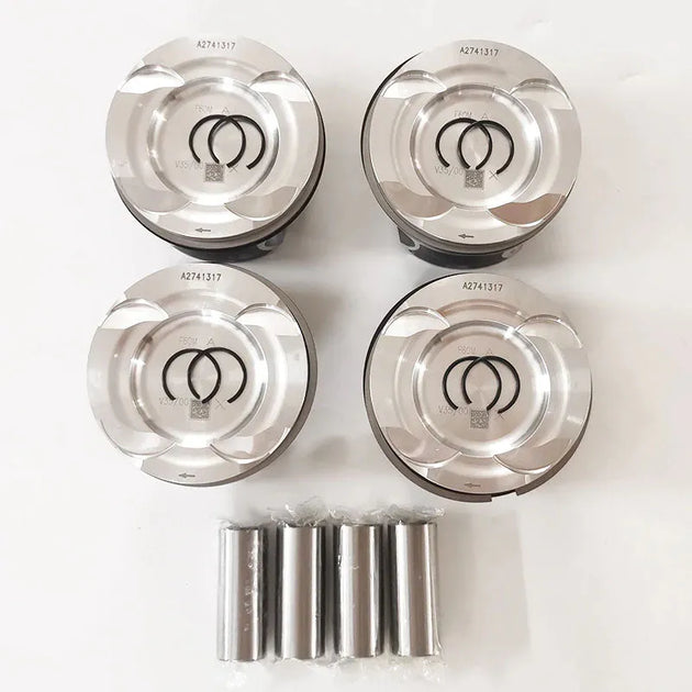 4 PCS A2740301317 A2740300017 A2740301017 2740301217 2740302317 Piston for Mercedes Benz M274 A205 C204 S205 W205 R172 M274.910-BeeSpareParts