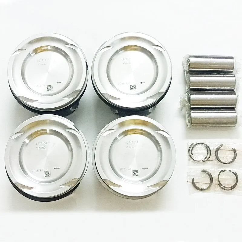 4 PCS A2740301617 274 030 16 17 2740300817 2740301517 Piston for Mercedes Benz M274 A205 A207 C205 S205 S212 S213 W203 M274.920-BeeSpareParts