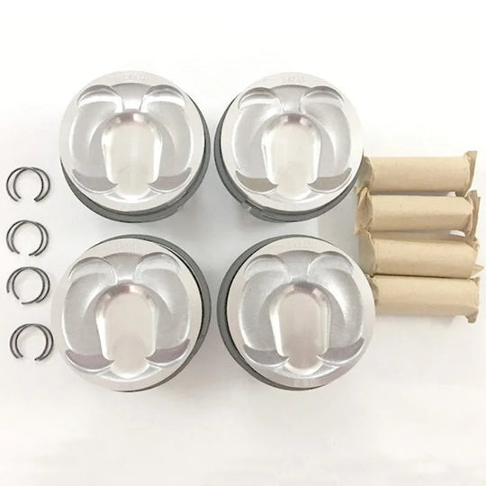 4 PCS AG9Z-6108-L 087134 Piston for Land Rover Discovery Sport L550 Range Rover Evoque 2.0 Ford Ecoboost 204PT TPBA TPWA 240HP-Replacement Aftermarket Parts