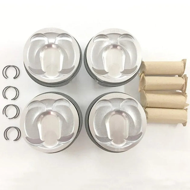 4 PCS AG9Z-6108-L 087134 Piston for Land Rover Discovery Sport L550 Range Rover Evoque 2.0 Ford Ecoboost 204PT TPBA TPWA 240HP-Replacement Aftermarket Parts