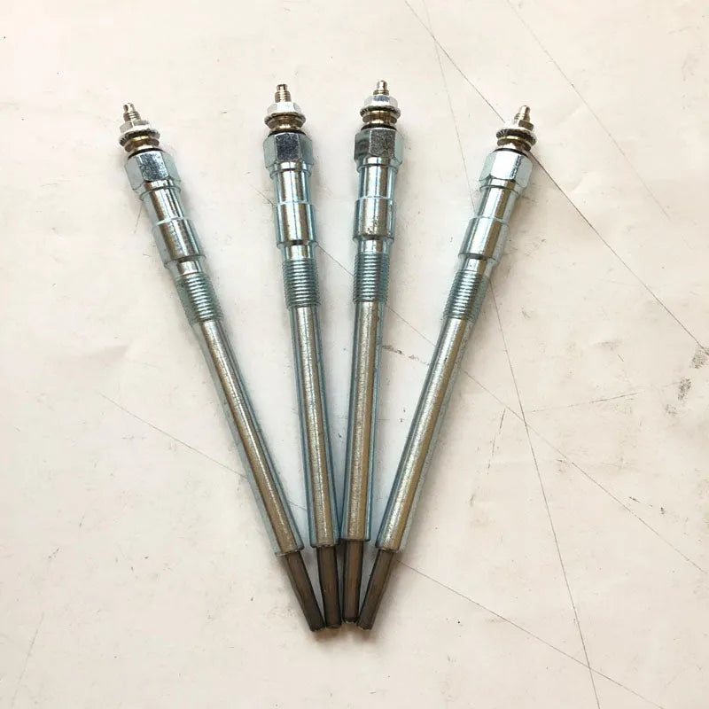 4 PCS V3307 Glow Plugs 1G777-65512 for Kubota Tractor M5040 M6040 M7040-Replacement Aftermarket Parts