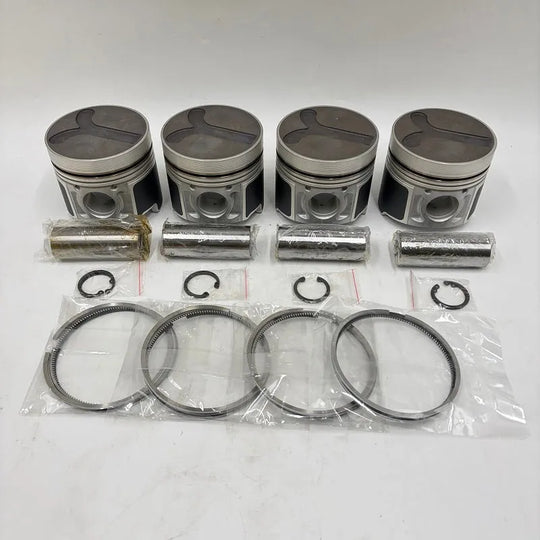 4 Sets STD Piston Kit with Ring 12010-63G01 Fit for Nissan TD42 TD27 Engine 96MM-Piston Kit-BeeSpareParts