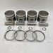 4 Sets STD Piston Kit with Ring 12010-63G01 Fit for Nissan TD42 TD27 Engine 96MM-Piston Kit-BeeSpareParts