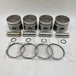 4 Sets STD Piston Kit with Ring 12010-63G01 Fit for Nissan TD42 TD27 Engine 96MM-Piston Kit-BeeSpareParts