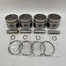 4 Sets STD Piston Kit with Ring 12010-63G01 Fit for Nissan TD42 TD27 Engine 96MM-Piston Kit-BeeSpareParts