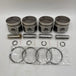 4 Sets STD Piston Kit with Ring 12010-63G01 Fit for Nissan TD42 TD27 Engine 96MM-Piston Kit-BeeSpareParts