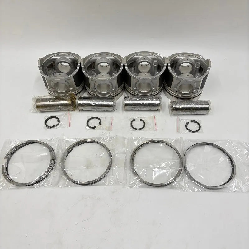 4 Sets STD Piston Kit with Ring 12010-63G01 Fit for Nissan TD42 TD27 Engine 96MM-Piston Kit-BeeSpareParts
