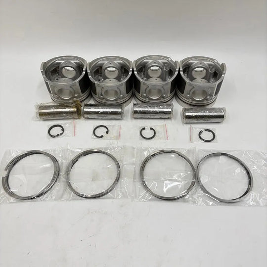 4 Sets STD Piston Kit with Ring 12010-63G01 Fit for Nissan TD42 TD27 Engine 96MM-Piston Kit-BeeSpareParts