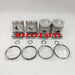 4 Sets STD Piston Kit With Ring ME016895 Fit For Mitsubishi 4D33 Engine 108MM-BeeSpareParts