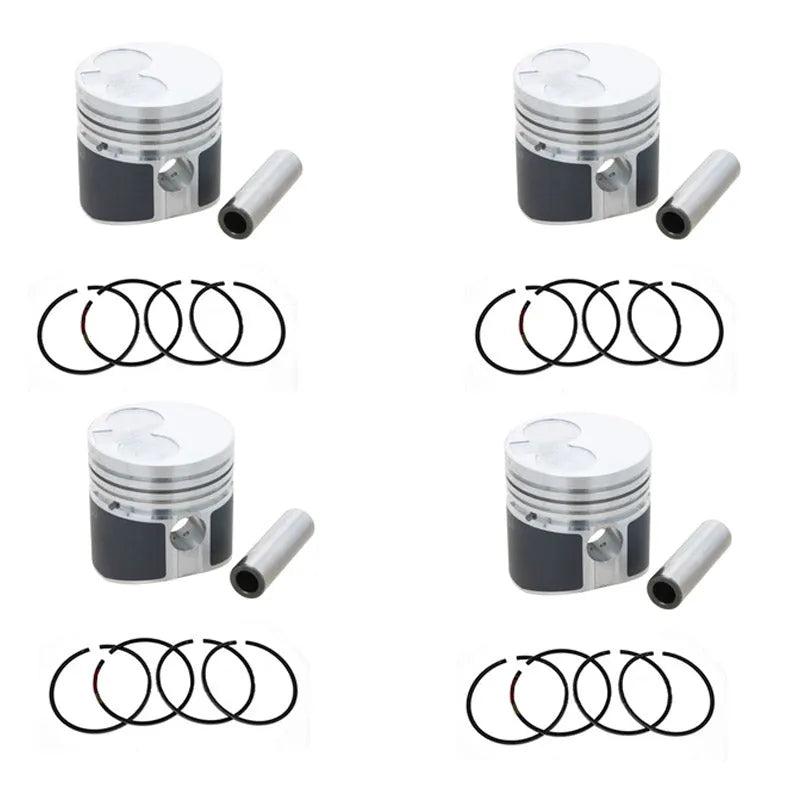 4 x STD Piston & Ring Set Kit MM436618 MM406600 FOR MITSUBISHI K4D Excavator-BeeSpareParts
