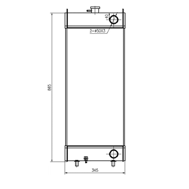 424-03-42410 Radiator Fits Komatsu WA430-6-BeeSpareParts