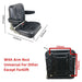 450X450X500mm Heftruck Seat Met Armsteun En Veiligheid Riem Voor Heftruck, Tractor,Skid Loader-BeeSpareParts