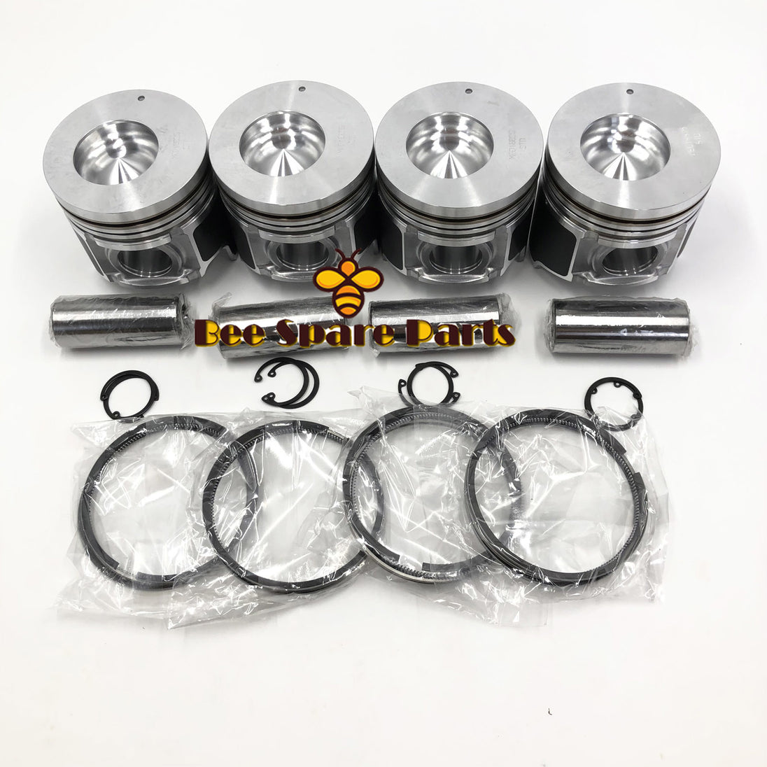 New 4 Sets STD Piston Kit With Ring ME018825 Fit For Mitsubishi 4D35 Engine 110MM