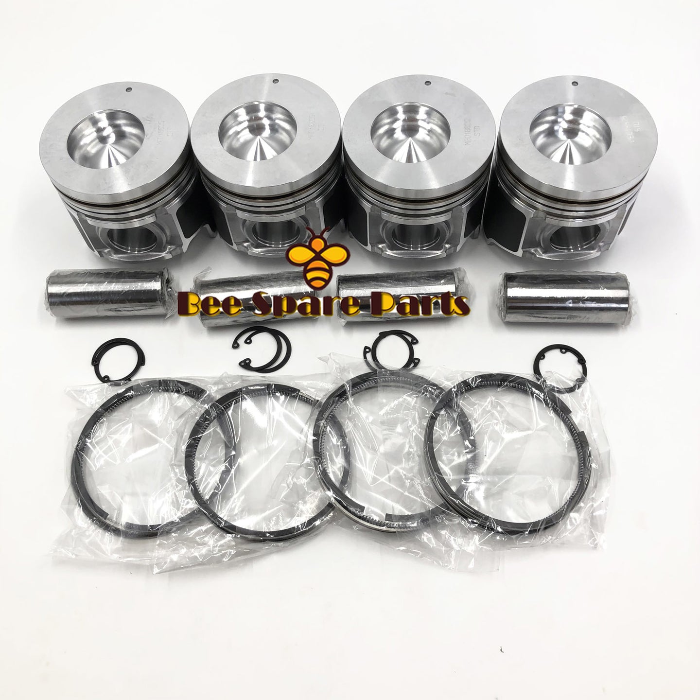 New 4 Sets STD Piston Kit With Ring ME018825 Fit For Mitsubishi 4D35 Engine 110MM