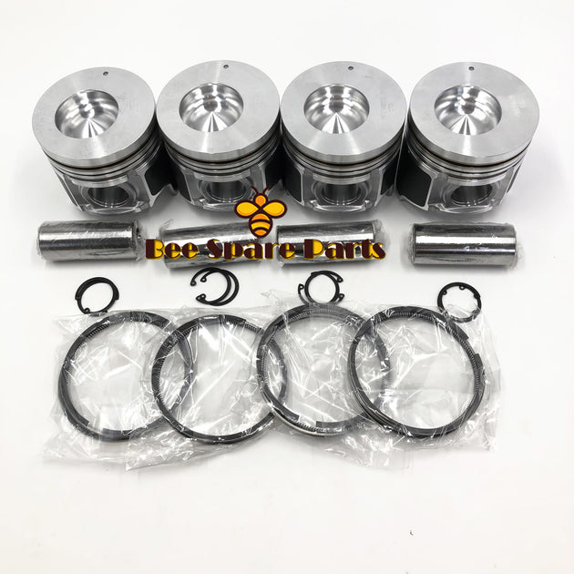 New 4 Sets STD Piston Kit With Ring ME018825 Fit For Mitsubishi 4D35 Engine 110MM