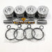 New 4 Sets STD Piston Kit With Ring ME018825 Fit For Mitsubishi 4D35 Engine 110MM