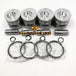 New 4 Sets STD Piston Kit With Ring ME018825 Fit For Mitsubishi 4D35 Engine 110MM