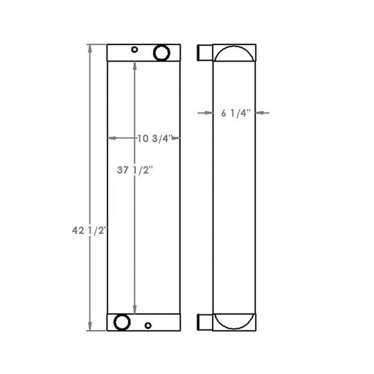 4651583 Radiator Fits D6K2 Caterpillar-Replacement Aftermarket Parts