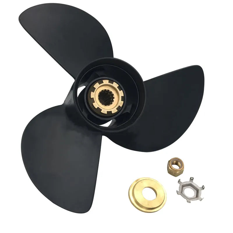 48-77346A45 13 X 19 Aluminum Propeller Prop with Complete hub Compatible with Mercury Mariner Outboard 40 60 90 75 hp Big foot-BeeSpareParts