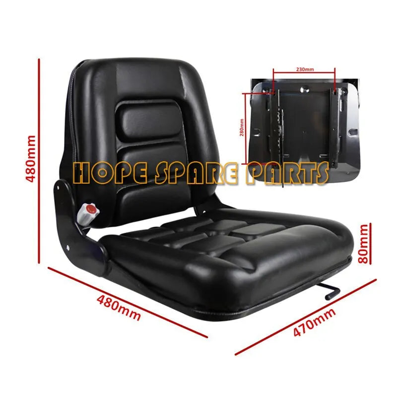 480X470X480mm Forklift Seat For Forklift Truck,Tractor,Skid Loader-BeeSpareParts