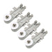 4PACK Upper Dishrack Wheel 8268743 for Whirlpool Kenmore KitchenAid Dishwasher-BeeSpareParts