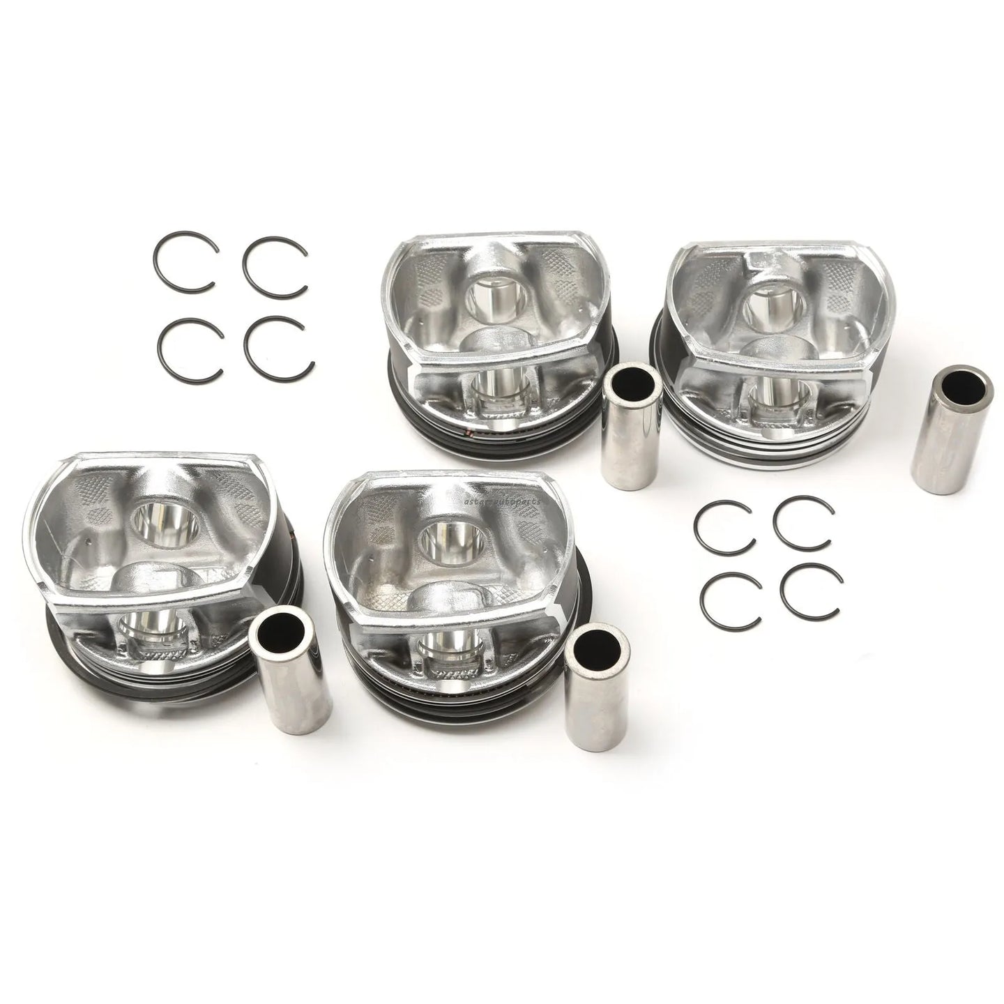 4PCS 11257576973 Diameter 77MM pin 20mm Piston assembly For MINI John Cooper Works Cabrio R57 Clubman R55 Roadster R59 1125 7 566 019-BeeSpareParts