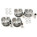 4PCS 11257576973 Diameter 77MM pin 20mm Piston assembly For MINI John Cooper Works Cabrio R57 Clubman R55 Roadster R59 1125 7 566 019-BeeSpareParts