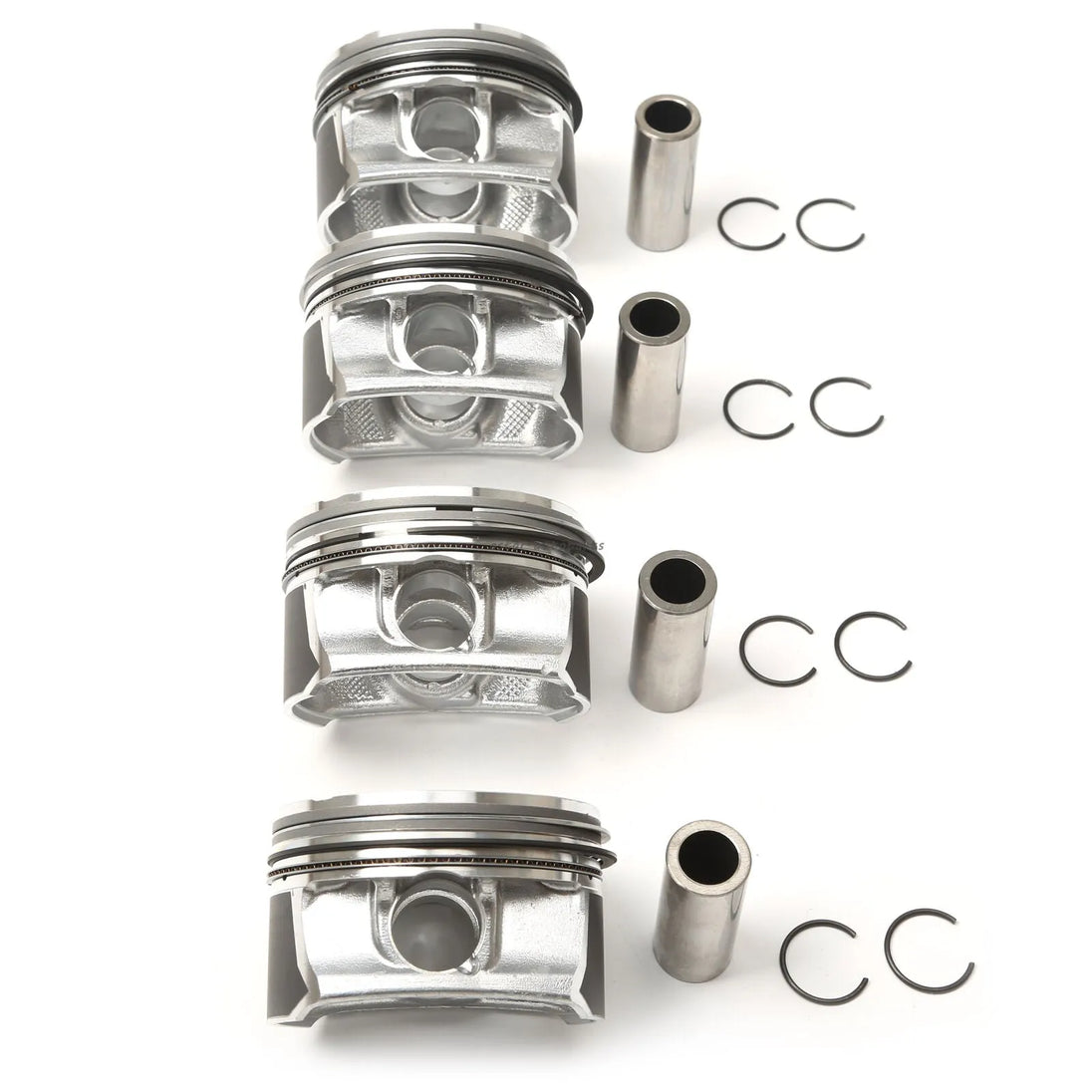 4PCS 11257576973 Diameter 77MM pin 20mm Piston assembly For MINI John Cooper Works Cabrio R57 Clubman R55 Roadster R59 1125 7 566 019-BeeSpareParts