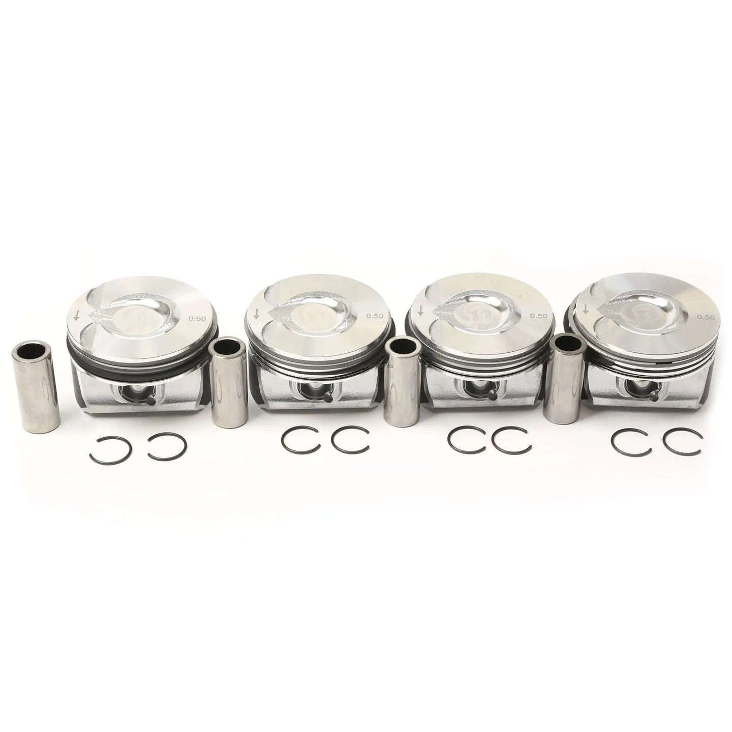 4PCS 11257576973 Diameter 77MM pin 20mm Piston assembly For MINI John Cooper Works Cabrio R57 Clubman R55 Roadster R59 1125 7 566 019-BeeSpareParts